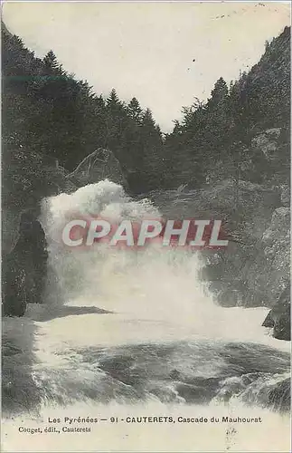 Cartes postales Les Pyrenees Cauterets Cascade du Mauhourat