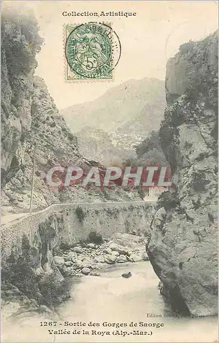 Cartes postales Sortie des Gorges de Saorge Vallee de la Roya (Alp Mar)