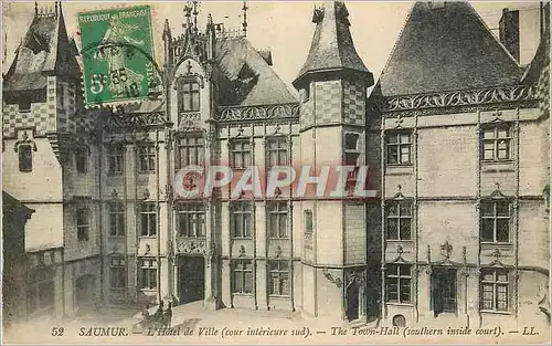 Ansichtskarte AK Saumur L'Hotel de Ville (Cour interieur sud)