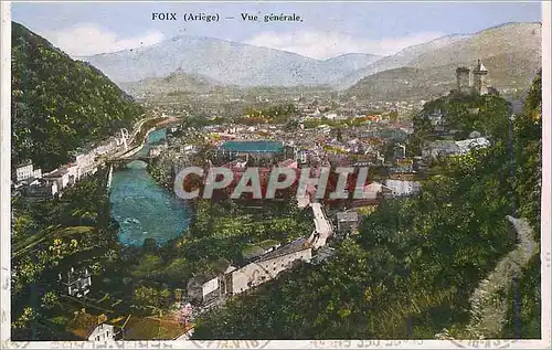 Cartes postales Foix (Ariege) Vue generale