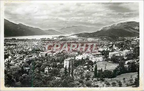 Moderne Karte Aix les Bains Vue generale Les Grands Hotels Le Lac