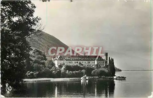 Moderne Karte Aix les Bains (Savoie) L'Abbaye d'Hautecombe et le Lac du Bourget