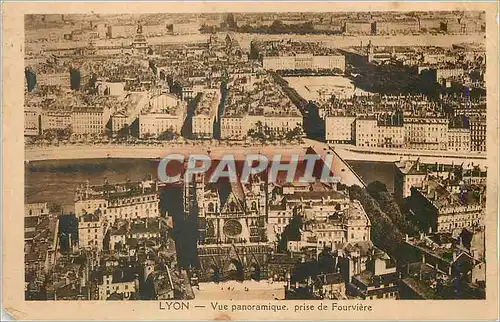 Cartes postales Lyon Vue panoramique prise de Fourviere