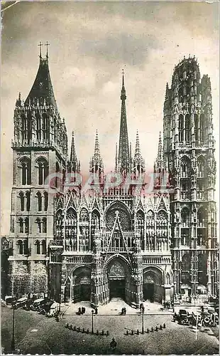 Moderne Karte Rouen (Seine Inferieure) La Cathedrale Notre Dame