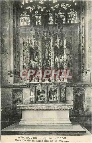 Ansichtskarte AK Bourg Eglise de Brou Retable de la Chapelle de la Vierge