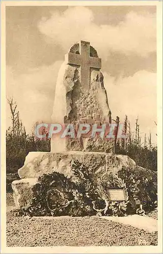 Cartes postales Le Bois des Caures Monument eleve a la memoire du Colonel Driant et de ses Chasseurs (56 et 59 B