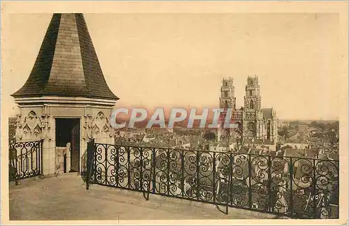 Ansichtskarte AK Orleans (Loiret) Vue generale vers la Cathedrale