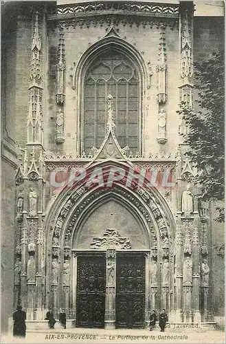 Cartes postales Aix En Provence Le Portique de la Cathedrale