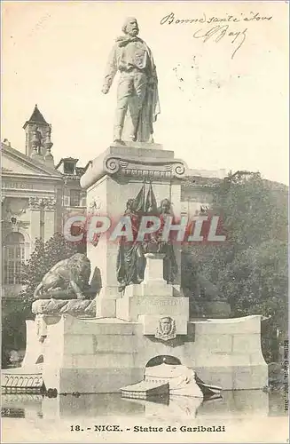 Cartes postales Nice Statue de Garibaldi