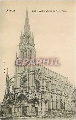 Cartes postales Rouen Eglise Notre Dame de Bonsecours