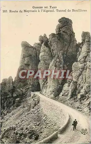 Cartes postales Gorges du Tarn Route de Meyrueis a l'Aigoual Tunnel de Bouilleres
