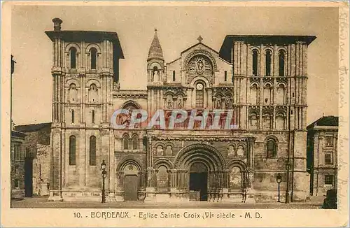 Ansichtskarte AK Bordeaux Eglise Sainte Croix (VIe Siecle)