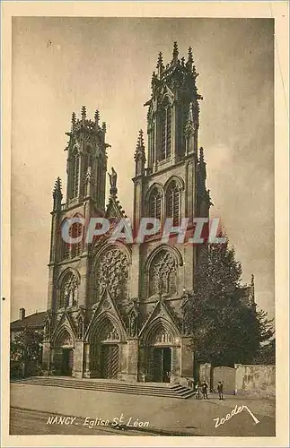 Cartes postales Nancy la Coquette Eglise St Leon