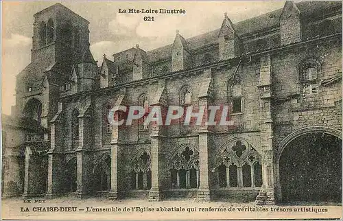 Ansichtskarte AK La Hte Loire Illustree La Chaise dieu L'ensemble de l'Eglise abbatiale qui renferme de veritable