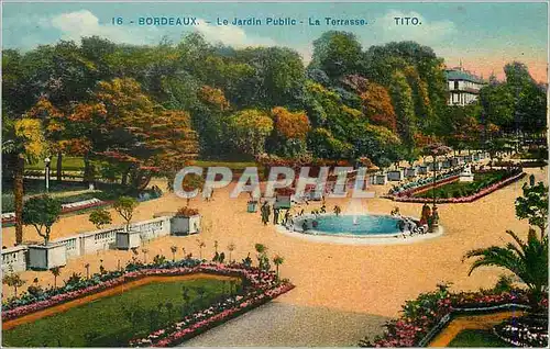 Ansichtskarte AK Bordeaux Le Jardin Public La Terrasse