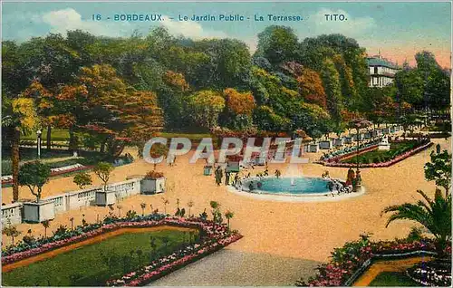 Cartes postales Bordeaux Le Jardin Public La Terrasse