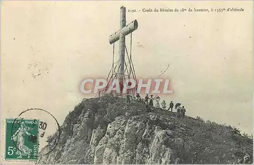 Ansichtskarte AK Croix du Nivolet de 18m de hauteur a 1553 d'altitude