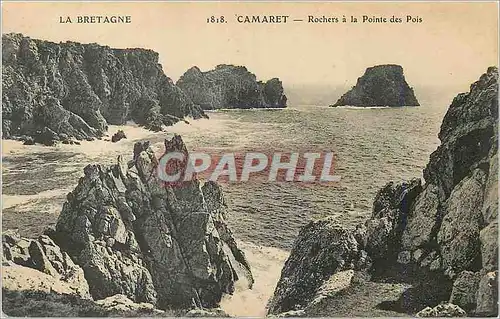 Cartes postales La Bretagne Camaret Rochers a la Pointe des Pois