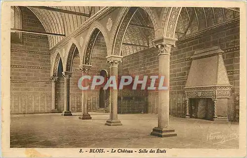 Cartes postales Blois Le Chateau Salle des Etats