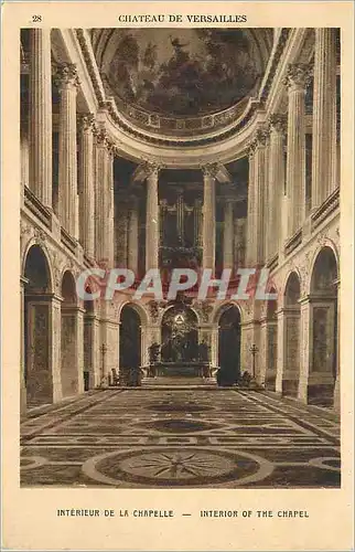 Ansichtskarte AK Chateau de Versailles Interieur de la Chapelle Interior of the Chapel