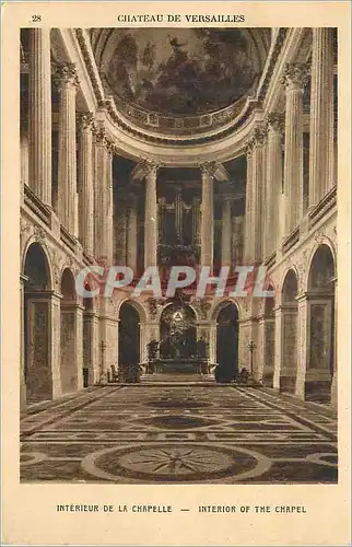 Cartes postales Chateau de Versailles Interieur de la Chapelle Interior of the Chapel