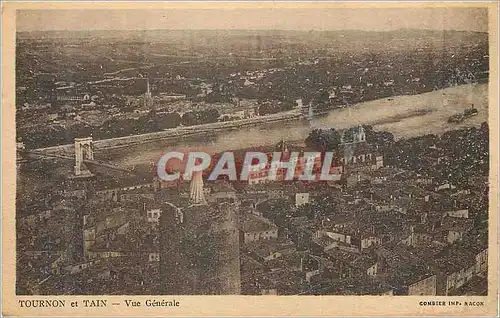 Cartes postales Tournon et Tain Vue Generale