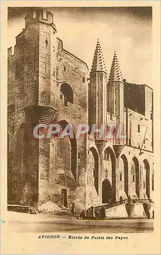 Ansichtskarte AK Avignon Entree du Palais des Papes