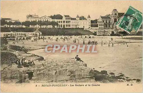 Cartes postales Royan Foncillon Les Rochers et la Conche
