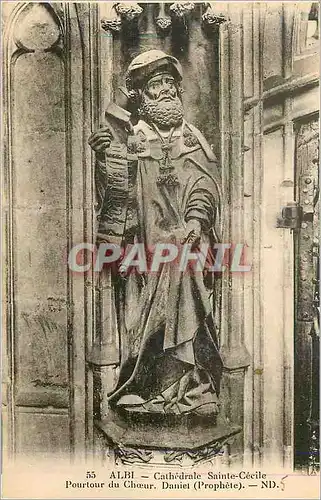 Cartes postales Albi Cathedrale Sainte Cecile Poutour du Choeur Daniel (Prophete)
