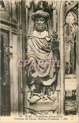 Cartes postales Albi Cathedrale Sainte Cecile Pourtour du Choeur Micheas (Prophete)