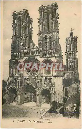 Cartes postales Laon La Cathedrale