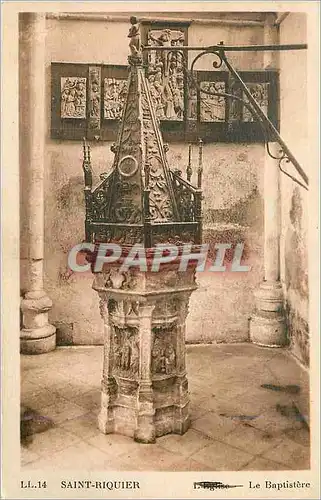 Cartes postales Saint Riquier Le Baptistere