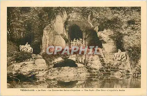 Cartes postales Versailles Le Parc La Grotte des Bains d'Apollon