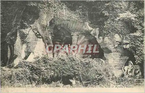 Cartes postales Versailles Le Parc La Grotte des Bains d'Apollon