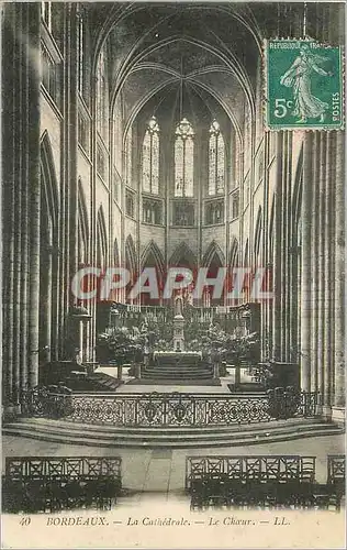 Cartes postales Bordeaux La Cathedrale Le Choeur