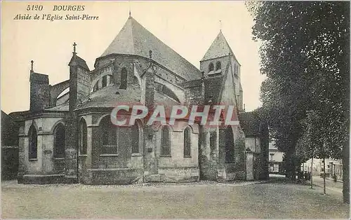 Ansichtskarte AK Bourges Abside de l'Eglise Saint Pierre