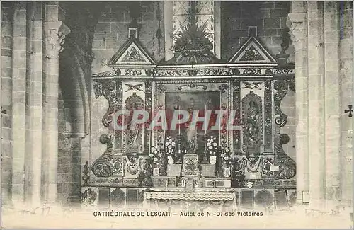 Cartes postales Cathedrale de Lescar Autel de N D des Victoires