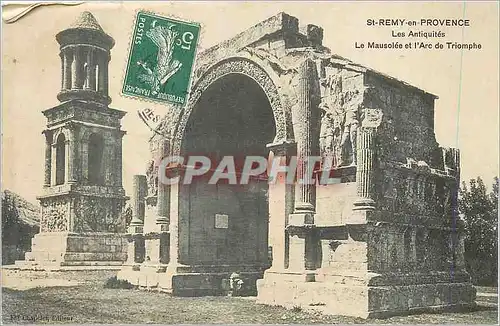 Ansichtskarte AK St Remy en Provence Les Antiquites Le Mausolee et l'Arc de Triomphe