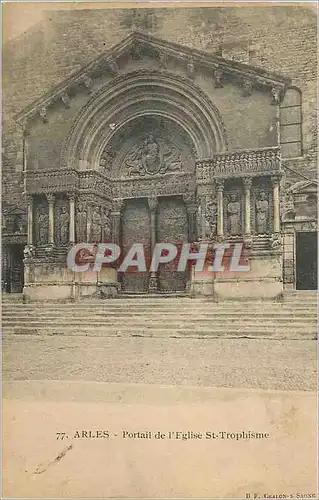 Ansichtskarte AK Arles Portail de l'Eglise St Trophisme