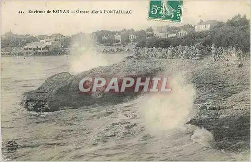 Cartes postales Environs de Royan Grosse Mer a Pontaillac