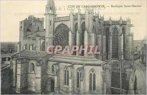 Ansichtskarte AK Cite de Carcassonne Basilique Saint Nazaire