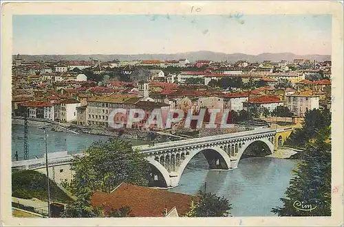 Cartes postales Romans (Drome) Vue generale et Nouveau Pont