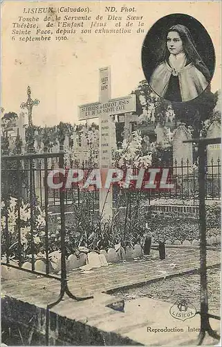 Cartes postales Lisieux (Calvados) Tombe de la Servante de Dieu Soeur Therese de L'enfant Jesus