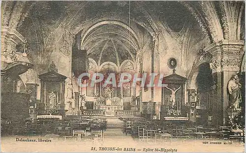Cartes postales Thonon les Bains Eglise St HIppolyte