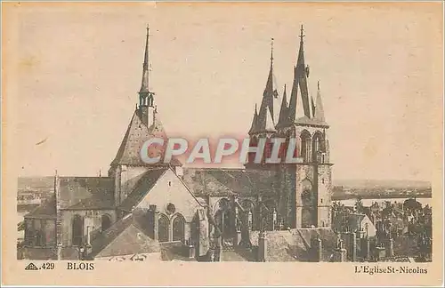 Cartes postales Blois L'Eglise St Nicolas
