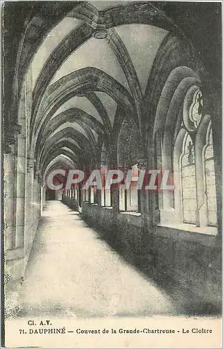 Cartes postales Dauphine Couvent de la Grande Chartreuse Le Cloitre