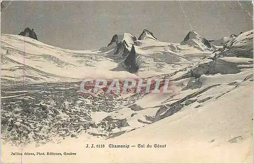 Ansichtskarte AK Chamonix Col du Geant