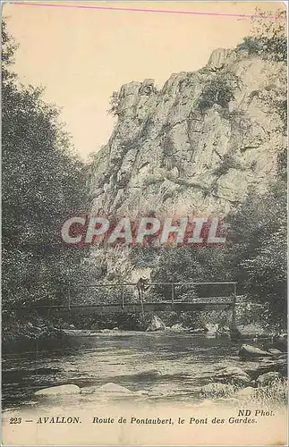 Cartes postales Avallon Route de Pontaubert le Pont des Gardes