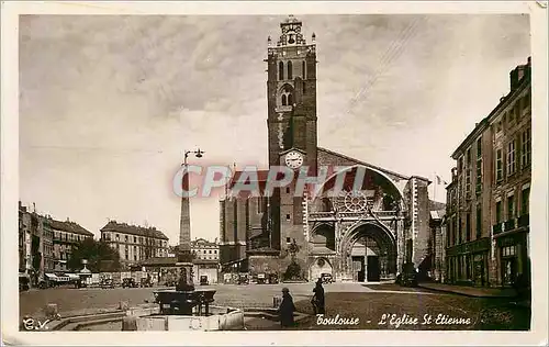 Moderne Karte Toulouse l'Eglise St Etienne