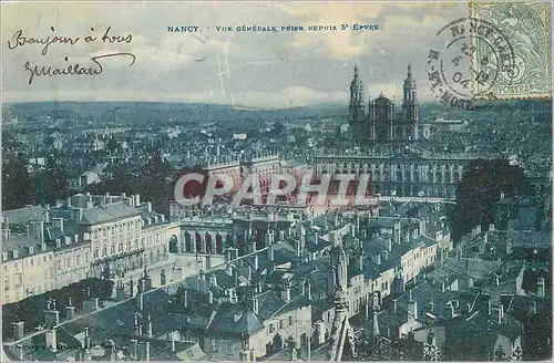 Cartes postales Nancy Vue Generale prise depuis St Epvre